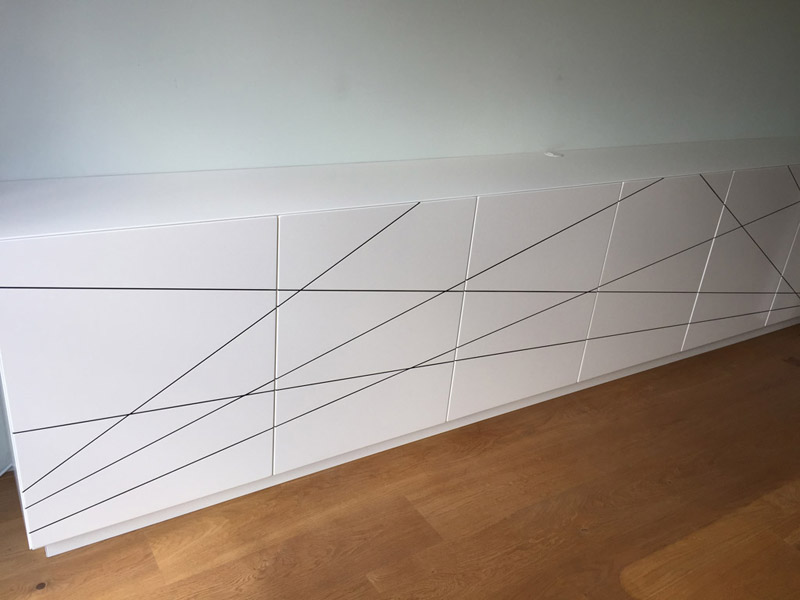 Arbeitstisch mit Rundbogen